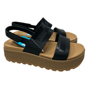 Reef Water Vista Higher Sandals Black/Tan NWT Women's 9
